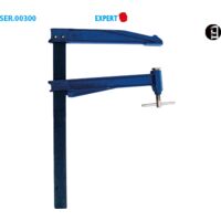 Leman - Lot de 2 Serre-joint à pompe saillie large 40x10 300mm