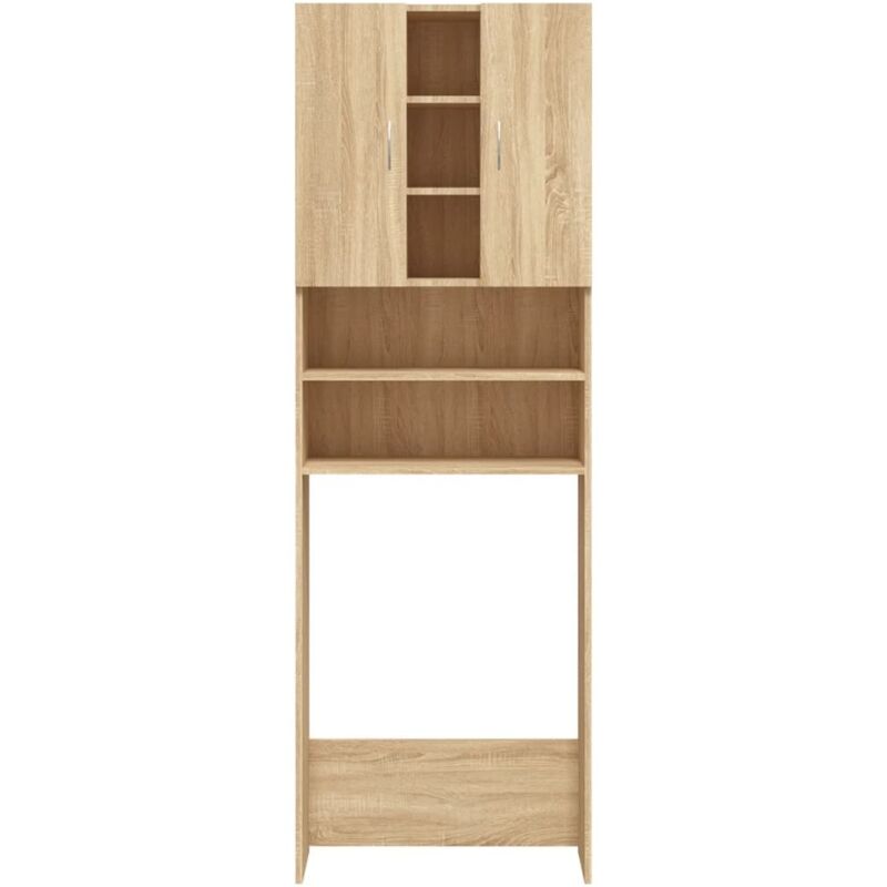 Meuble pour machine à laver chêne sonoma 64x25,5x190 cm Meuble pour machine à laver chêne sonoma 64x25,5x190 cm