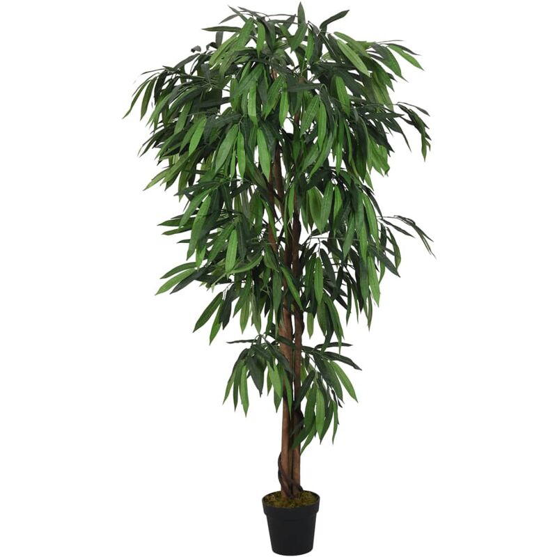 Vidaxl bambou artificiel 380 feuilles 80 cm vert VIDAXL Pas Cher 