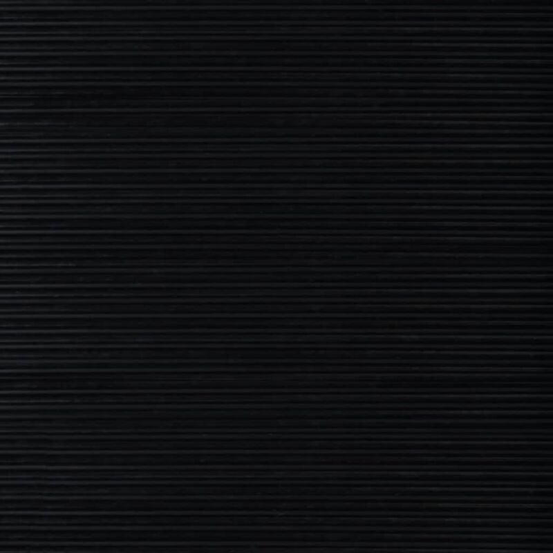 Tapis de sol en caoutchouc noir rayure fine, 120cm de largeur vendu au  mètre.