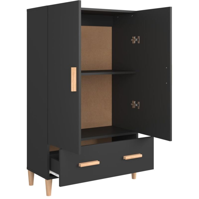 Belledorm - Vestiletto Con Profondità Extra Di 48 Cm, Per Rendere Ordinato L'aspetto Del Letto Contenitore, Lussuosa Pelle Scamosciata Sintetica (colore: Nero, 152 X 198cm