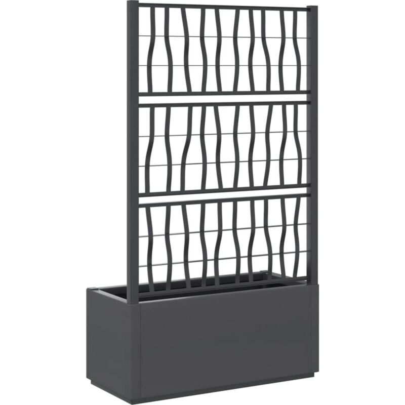 Jardinière Rectangulaire Moderne Métal 81,3 Cm - Blanche Pour Succulentes Et Décoration Intérieure