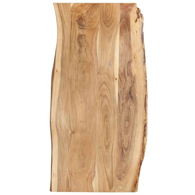 Plateau En Bois Naturel Non Laqué 30x20x5 Cm Avec Poignées - Neuf