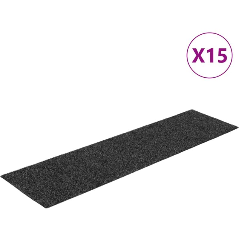 Tapis D'escalier Autocollants Bleu - Lot 15 Pièces 56x17x3 Cm Aiguillet