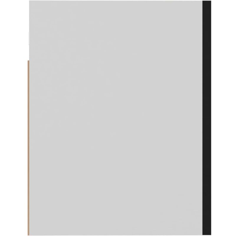 Meuble Haut De Cuisine Toshilian – Armoire Murale Suspendue Noir 60x31x60 Cm – Rangement Pratique & Moderne