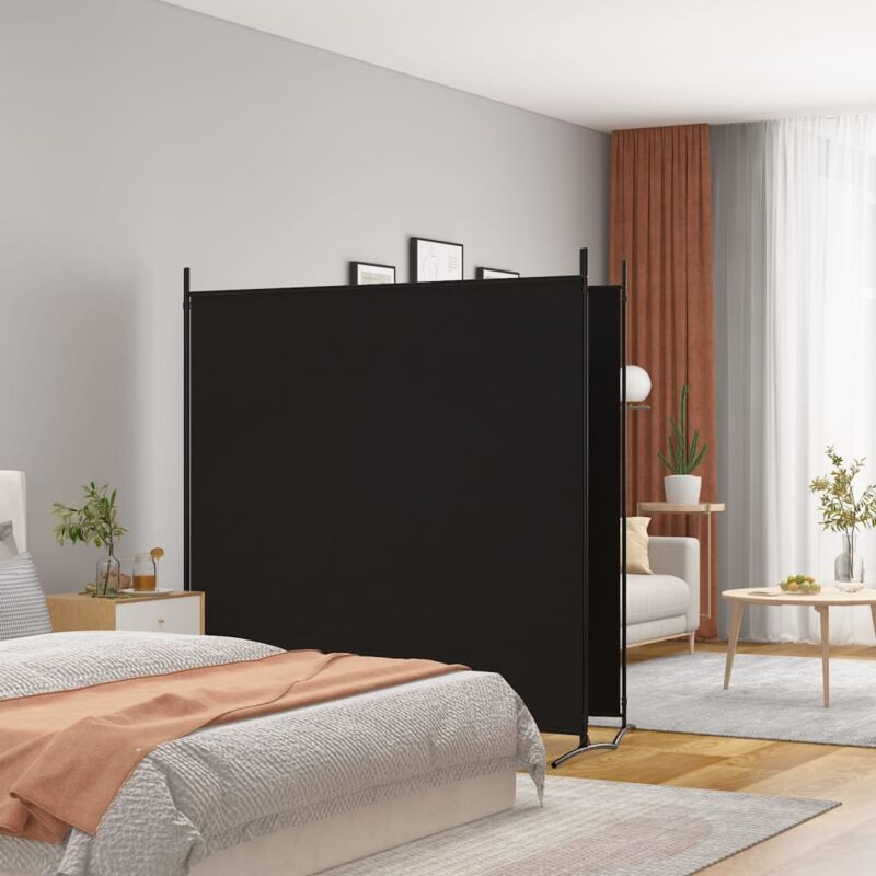 Maison Chic – Paravent sur pied 5 panneaux pliable anthracite 250x200 cm – Tissu polyester durable – Cloison de séparation pour espaces privés