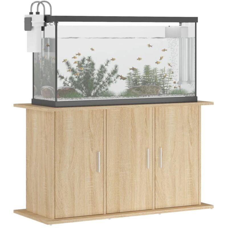 Support d'aquarium chêne sonoma 101x41x58 cm bois d'ingénierie QOI43789 DESIGN IN 3