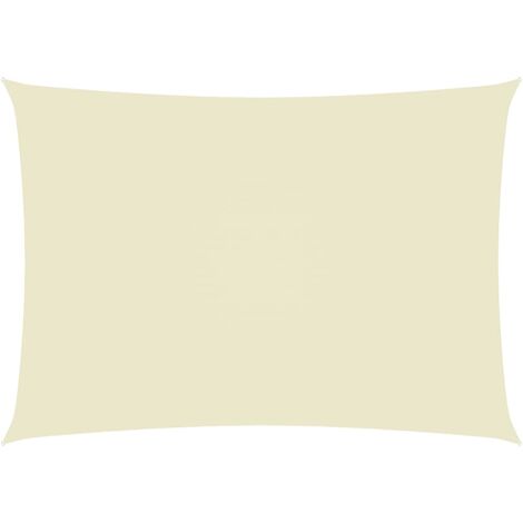Voile de parasol,Voile d'ombrage pour Jardin Balcon en Tissu Oxford rectangulaire 2,5x5 m Crème -58681 (1/5)