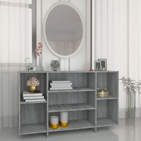 Buffet, Meuble de Rangement, Armoire de Cuisine Sonoma gris 120x30x75 cm Aggloméré RDS2367 (1/5)