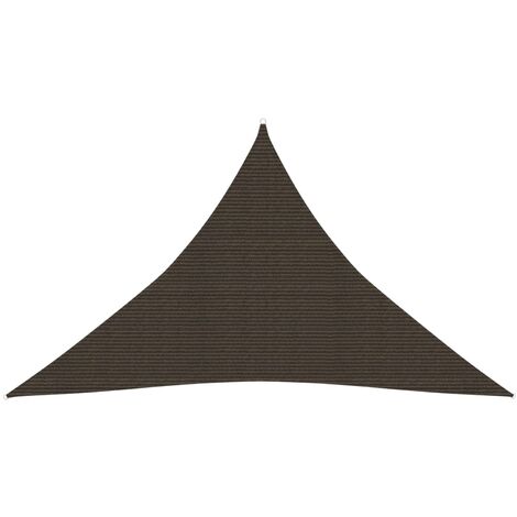 Voile de parasol, Voile d'ombrage, Toile Tendue Parasol protection contre la chaleur 160 g/m² Marron 3,5x3,5x4,9 m PEHD TTF7996 (1/5)