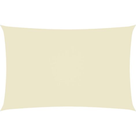 Voile de parasol,Voile d'ombrage pour Jardin Balcon en Tissu Oxford rectangulaire 3x6 m Crème -10687 (1/5)