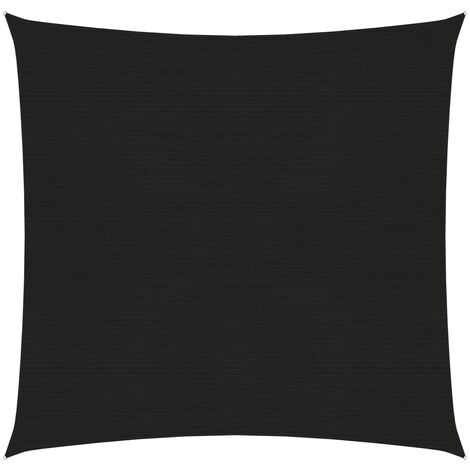 Voile d'ombrage,Voile parasol/Auvent pour Jardin Balcon en 160 g/m² Noir 2x2 m PEHD -63467 (1/5)
