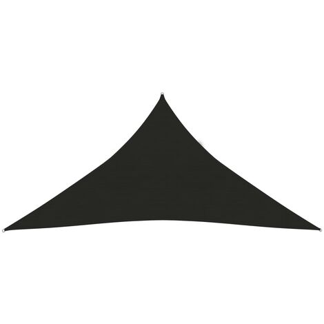 Voile de parasol, Voile d'ombrage, Toile Tendue Parasol protection contre la chaleur 160 g/m² Noir 3x3x3 m PEHD TTF1857 (1/5)