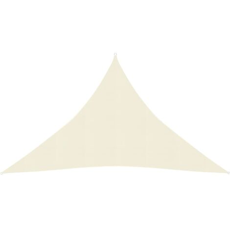 Voile d'ombrage,Voile parasol/Auvent pour Jardin Balcon en 160 g/m² Crème 2,5x2,5x3,5 m PEHD -92550 (1/5)