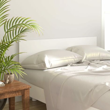 Tête de lit Contemporain Pour Lit adulte Blanc 160x1,5x80 cm Bois d'ingénierie 90738 (1/5)