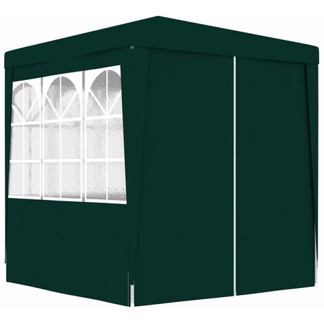 Tente de réception Style Moderne - Tonnelle Barnum - Pavillon de Jardin - avec parois latérales 2x2 m Vert 90 g/m² Chic-488110 (1/5)