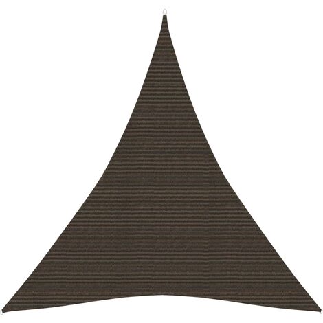 Voile d'ombrage,Voile parasol/Auvent pour Jardin Balcon en 160 g/m² Marron 5x6x6 m PEHD -35649 (1/5)