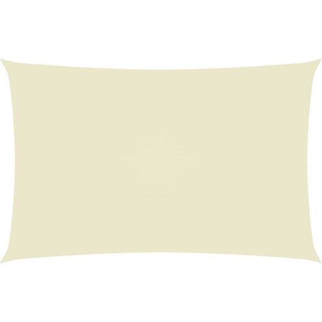 Voile de parasol,Voile d'ombrage pour Jardin Balcon en Tissu Oxford rectangulaire 5x8 m Crème -78291 (1/5)