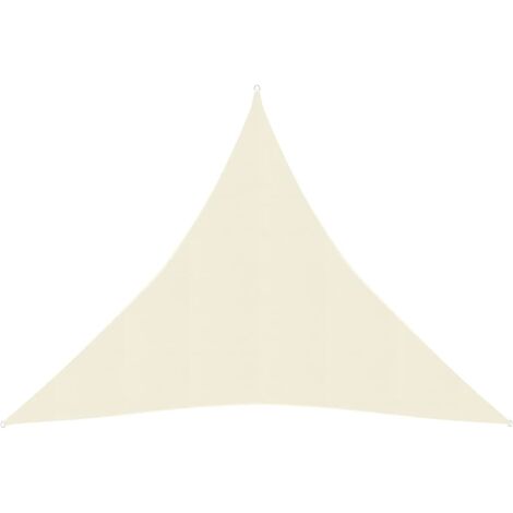 Voile d'ombrage,Voile parasol/Auvent pour Jardin Balcon en 160 g/m² Crème 4,5x4,5x4,5 m PEHD -90823 (1/5)