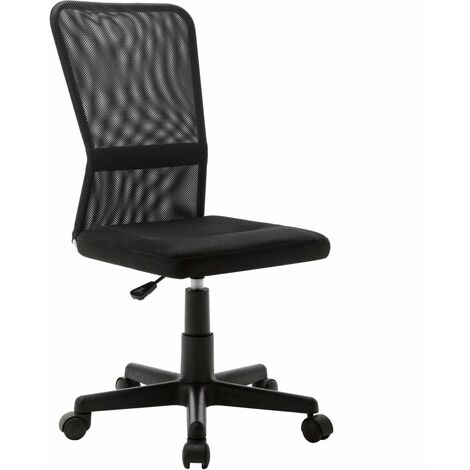 Chaise de bureau  Fauteuil de bureau Ergonomique Noir 44x52x100 cm Tissu en maille 55144 (1/5)