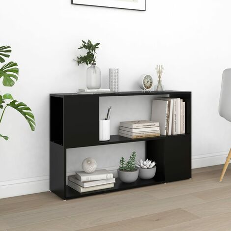 Bibliothèque, Étagère de Rangement, Meuble pour Dossier, Armoire de Rangement Noir 100x24x63 cm Aggloméré AXZ27143 (1/5)