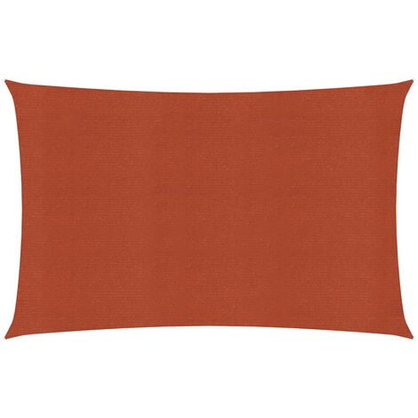Voile d'ombrage,Voile parasol/Auvent pour Jardin Balcon en 160 g/m² Terre cuite 2x4,5 m PEHD -86660 (1/5)
