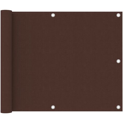 Écran de balcon,Brise-vue UV Protection Marron 75x300 cm Tissu Oxford -36668 (1/5)