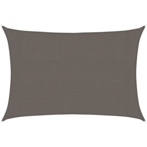 Voile d'ombrage Toile d'ombrage 160 g/m² Anthracite 3x5 m PEHD 70238 (1/5)