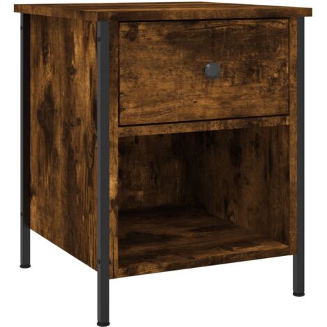Table de chevet  Table d'appoint  Table de nuit pour Salon Chambre chêne fumé 40x42x50 cm bois d'ingénierie XRKJ479952 MaisonChic (1/5)