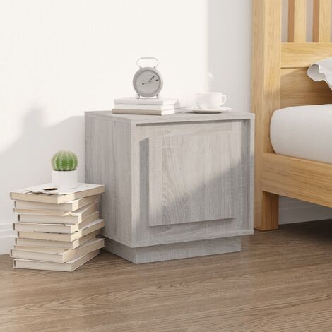 Table de chevet Industriel Table d'Appoint Table de nuit sonoma gris 44x35x45 cm bois d'ingénierie -BV46324 (1/5)