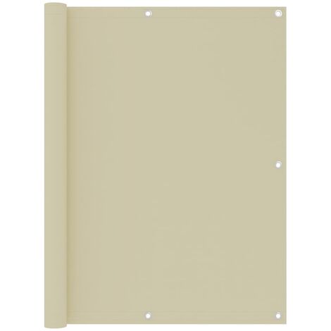 Écran de balcon Magnifique - Brise Vue Jardin Terrasse - Crème 120x300 cm Tissu Oxford Chic-233944 (1/5)