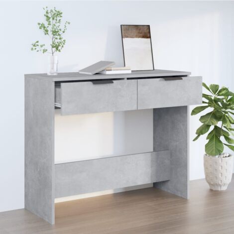 Table console Table d'entrée Bout de Canapé Gris béton 90x36x75 cm Bois d'ingénierie 49414 (1/5)