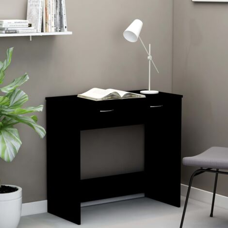 Bureau  Bureau d'ordinateur Bureau informatique Noir 80x40x75 cm Aggloméré 35651