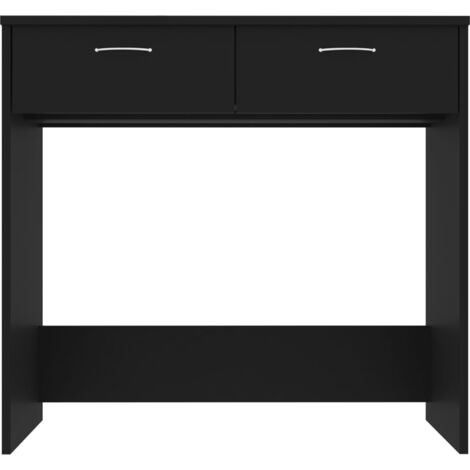 Bureau  Bureau d'ordinateur Bureau informatique Noir 80x40x75 cm Aggloméré 35651