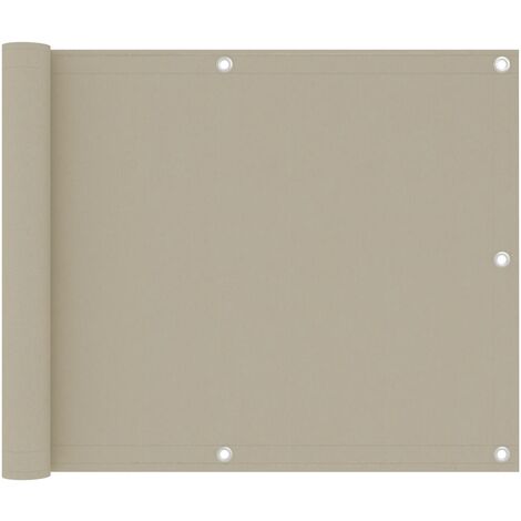 Écran de balcon,Brise-vue UV Protection Beige 75x300 cm Tissu Oxford -30939 (1/5)