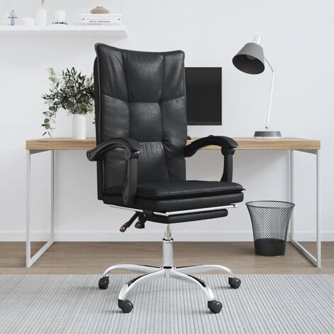Fauteuil inclinable de bureau  Chaise Bureau Noir Similicuir ZSD40735 (1/5)
