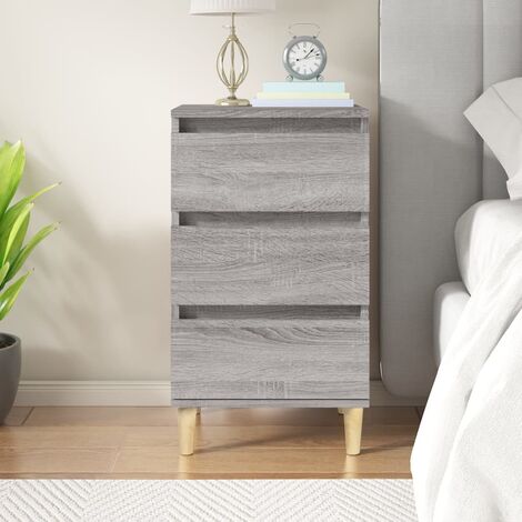 Table de chevet Industriel Table d'Appoint Table de nuit sonoma gris 40x35x70 cm bois d'ingénierie -BV28434 (1/5)