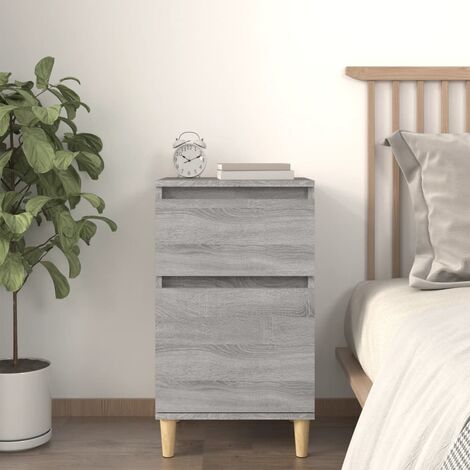 Table de chevet Industriel Table d'Appoint Table de nuit sonoma gris 40x35x70 cm -BV43327 (1/5)