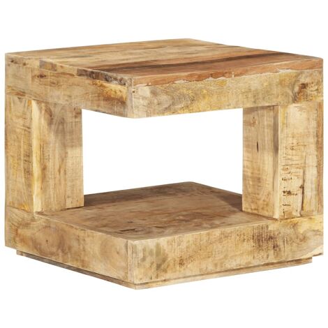 Table Basse de Salon Élégante,Table Canapé 45x45x40 cm Bois de manguier massif -FR71314 (1/5)