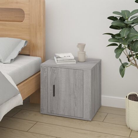 Table de chevet Industriel Table d'Appoint Table de nuit Sonoma gris 50x39x47 cm -BV77210 (1/5)