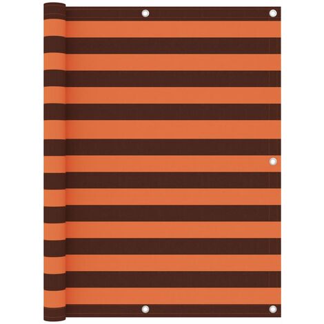 Écran de balcon,Brise-vue UV Protection Orange et marron 120x400 cm Tissu Oxford -92241 (1/5)