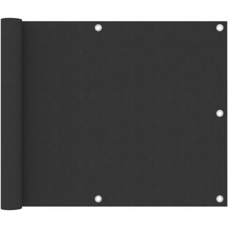 Écran de balcon,Brise-vue UV Protection Anthracite 75x500 cm Tissu Oxford -63922 (1/5)