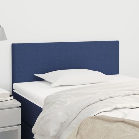 Tête de lit pour lit simple, Cadre de lit, Tableau décoratif de chevet Bleu 80x5x78/88 cm Tissu SDG49464 (1/5)