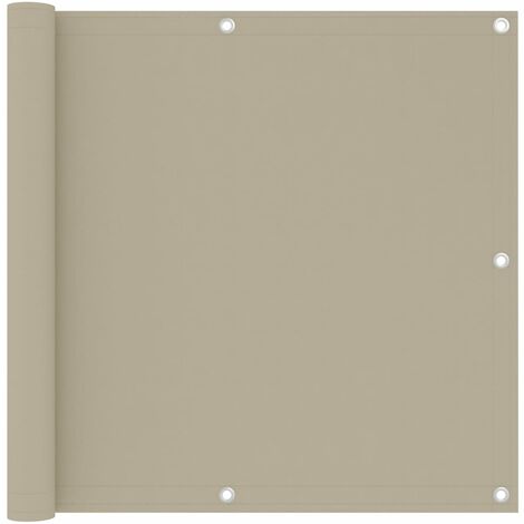Écran de balcon,Brise-vue UV Protection Beige 90x500 cm Tissu Oxford -79934 (1/5)