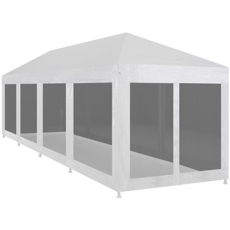 Tente de réception,pavillon de jardin,Tonnelle avec 10 parois en maille 12 x 3 m -27906 (1/5)