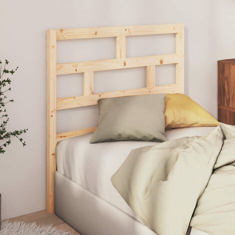 Tête de lit pour lit simple, Cadre de lit, Tableau décoratif de chevet 96x4x100 cm Bois massif de pin CDE68149 (1/5)