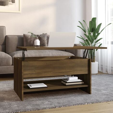 Table Basse de Salon Élégante,Table Canapé Chêne marron 80x50x40 cm Bois d'ingénierie -FR76139 (1/5)