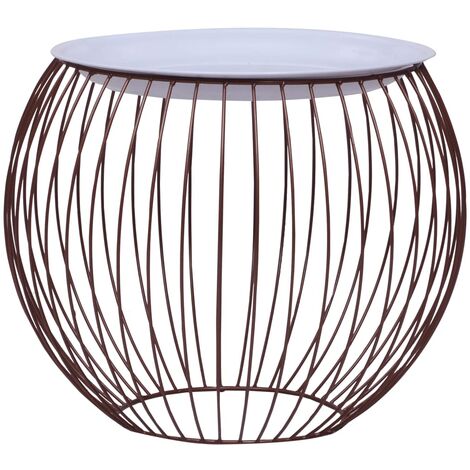 Table Basse de Salon Élégante,Table Canapé Doré Ø 51 cm -FR55265 (1/5)