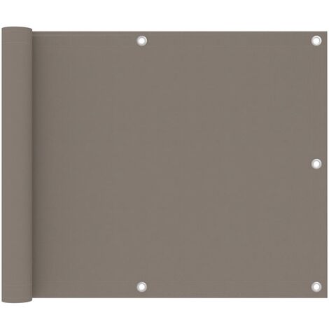 Écran de balcon,Brise-vue UV Protection Taupe 75x400 cm Tissu Oxford -75679 (1/5)
