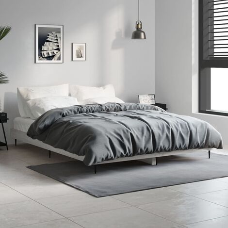 Lit double-140 x 190 cm, Cadre de lit, Lit adulte, Structure de lit sogris 140x190 cm bois d'ingénierie PDKEI10172 (1/5)
